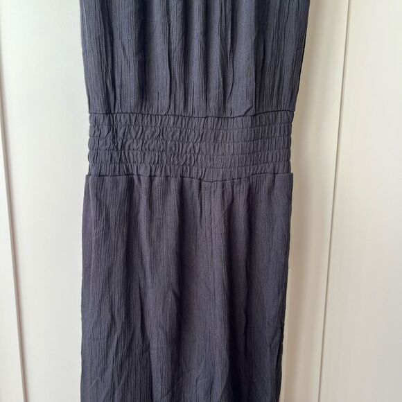 PrAna Fernie Wide Leg Jumpsuit sleeveless black gauze bohemian size M NWT - Picture 6 of 15